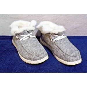 Nibolog (?) Shoe Boots w/Stars & Faux Fur Size 7.5